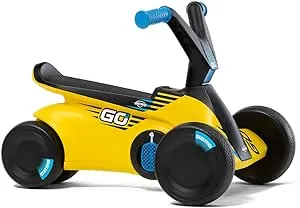 Berg GO² 2in1 Push Car Blue | Ride on with Integrated Folding Pedal System, from Baby Walker to Toddler Ride On Toys, Balance Bike and Pedal Gokart, First Birthday Gift, for Ages 10-30 Months