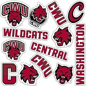 Desert Cactus Central Washington University Sticker Wildcats Wellington Vinyl Decals Laptop Water Bottle Car Scrapbook T2 (Type 2)