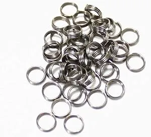 Scott Edward 50PCS Stainless Steel Dart Shaft Ring Round Rings for Dart Nylon