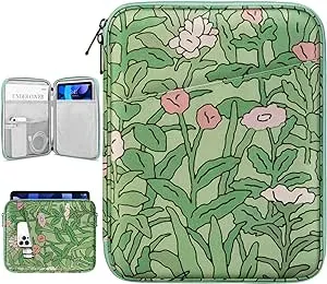 9-11 Inch Tablet Sleeve Bag Carrying Case for iPad 10th Gen 10.9, iPad 9/8/7th Gen 10.2, iPad Air 11", iPad Pro 11 M4 M2 2024, iPad Air5/4 10.9, Galaxy Tab A9+ Plus 11"/S9 FE, Papaver Rhoeas