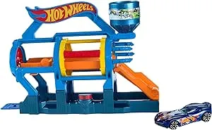 Hot Wheels City Turbo Jet Car Wash Playset