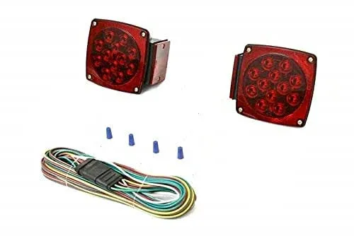 Auto 12v Submersible Led Trailer Tail Light Kit For Under 80 Inch Trailer Boat U