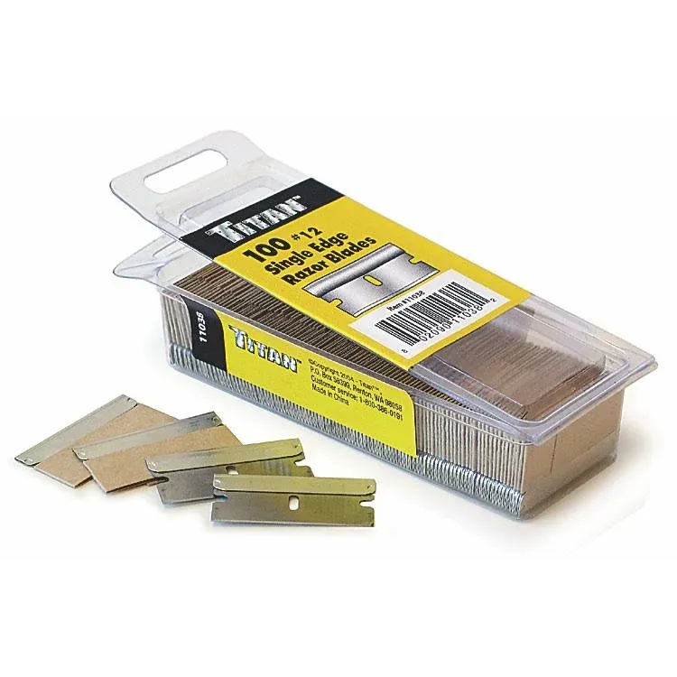 Titan 11038 Single Edge Razor Blades, 100-Piece