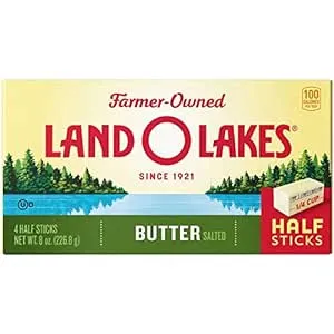 Land O Lakes Quarter Salted Butter, 8 Ounce -- 12 per case.