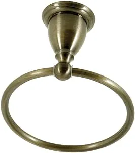 Kingston Brass BA1754AB Heritage Towel-Ring, Antique Brass, 7-3/4"