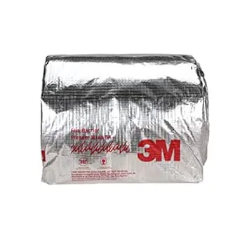 3M Fire Barrier Plenum Wrap 5A+, Inorganic Fiber Blanket With Encapsulated Scrim-Reinforced Foil, 1/2 in x 24 in x 50 ft, 1 Roll