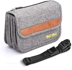 NiSi Caddy 9 Carry Pouch | Holds up to 9 Pcs Square (100x100mm) or Rectangular (100x150mm) Camera Lens Filters | Shock-Proof, Water Resistant, Easy Access, Straps for Cross-Body and Tripod Mounting