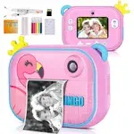 XUDHAH Instant Print Camera for Kids,Zero Ink Kids Camera with Print Paper,Selfie ...