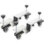 Door Installation Kit for 1-3/8" and 1-3/4" Pre-Hung, Slab, and Front Doors, Stainless Steel Door Dolly Installation Tool with Swivel Wheels for Commercial & Residential Use