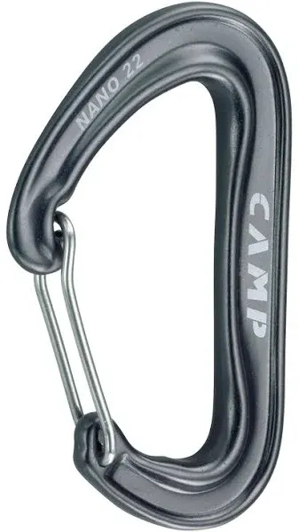 Camp USA Nano 22 Carabiner, Dark Grey