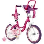 Costway 16'' Kids Bike with Doll Seat Girls Bicycle with Training Wheels for 4-7 Years Old Girl