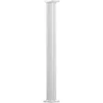 6-Inch x 8-Foot Round White Aluminum Column