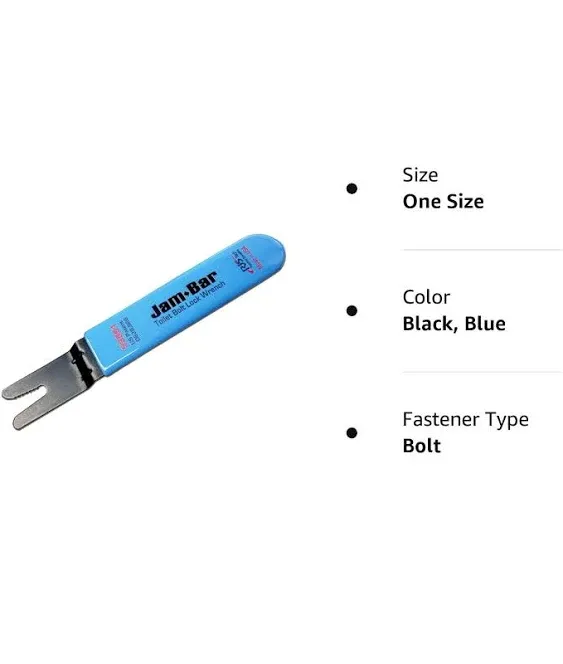 Yuelman Jam-Bar Toilet Bolt Lock Wrench - Stops Toilet Bolt Rotation