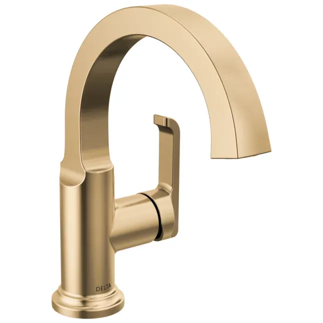 Delta 588SH-CZ-PR-DST Lumicoat Champagne Bronze Tetra Single Handle Bathroom Faucet