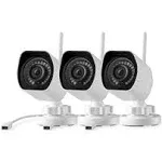 Zmodo 1080p Outdoor Wireless Camera 3 Pack Indoor Outside WiFi Cameras White ...