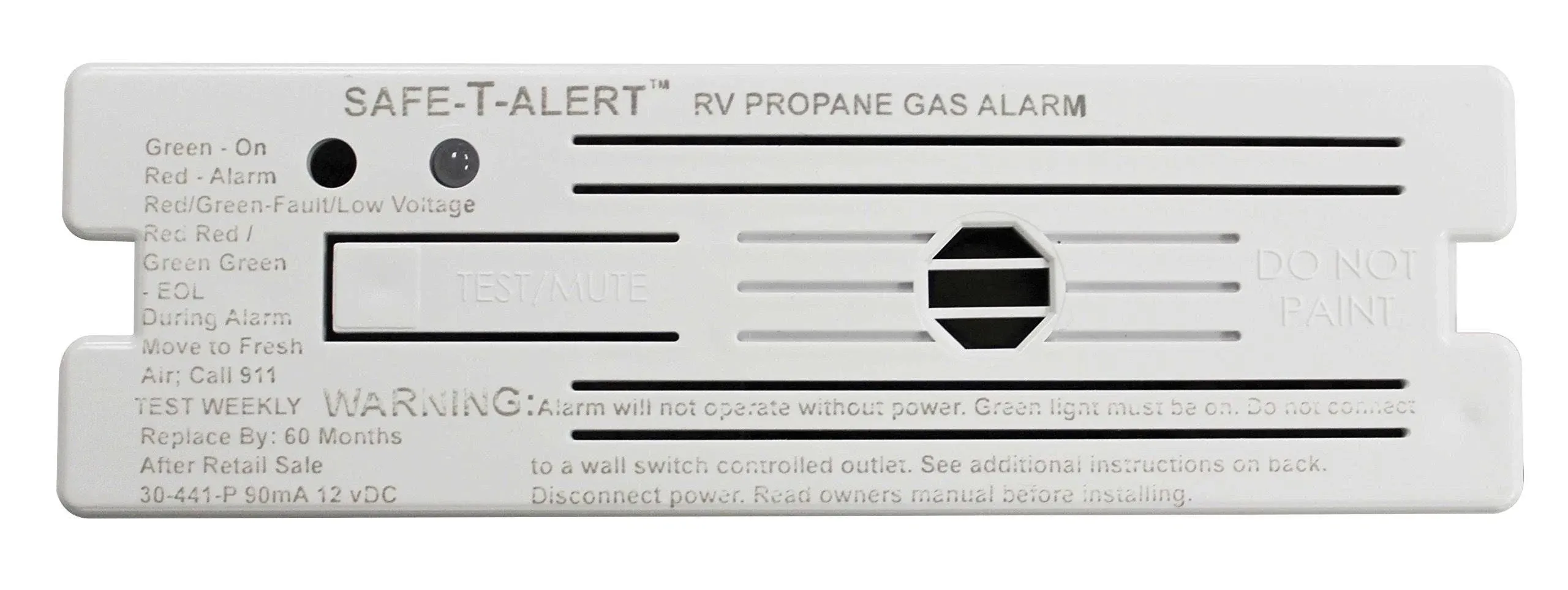 MTI Industries 30-441-p-wt Alarm-12v Surface Mount LP White