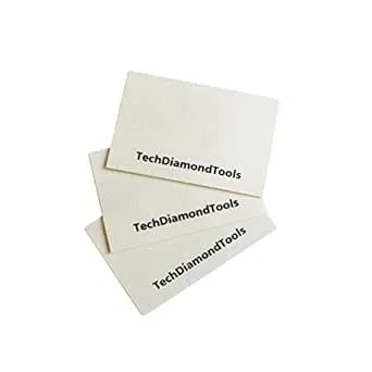 A Set of 3 Wool Cloths for Buffing or Polishing with TechDiamonTools Diamond Pastes