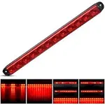 LED Trailer Light Bar 16&#034; Red Running Brake Sequential Turn Signals Tail Lights