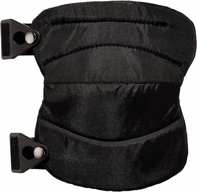 Ergodyne ProFlex 230 Soft Cap Knee Pads, Buckle Closure, Black