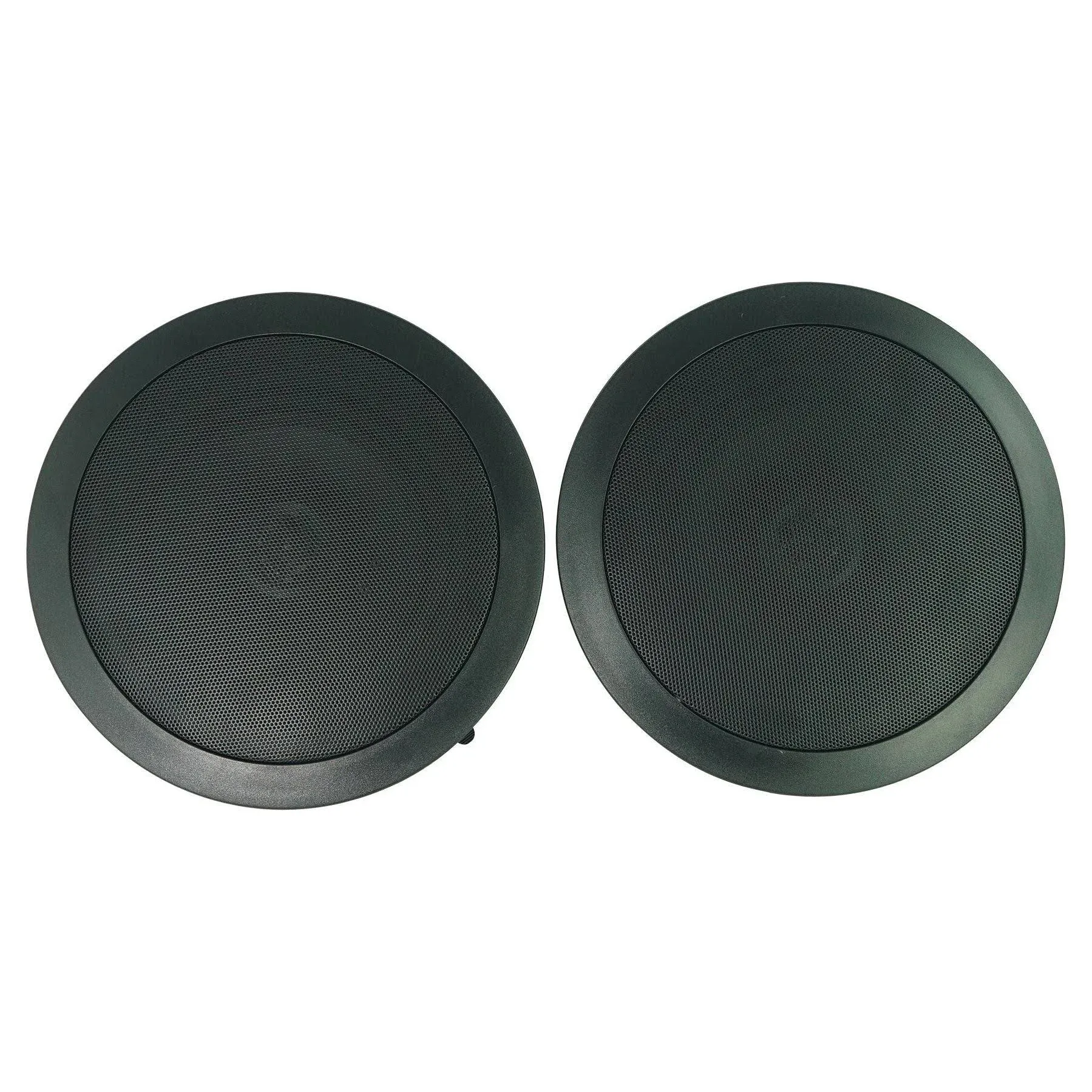 2) Rockville CC65T Black 6.5" Commercial 70v Ceiling Speakers For Rest