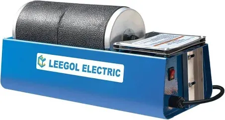 Leegol Electric Rotary Rock Tumbler Double Drum 6LB Lapidary Polisher Double