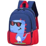 Kids Toddler Preschool Travel Backpack Cool Cute Cartoon Waterproof Daypack (Dinosaur Red)