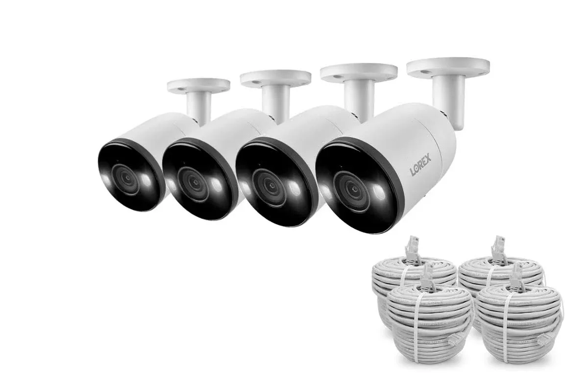 Lorex 4K Ultra HD Smart Deterrence IP Camera with Smart Motion Detection Plus (4 ...