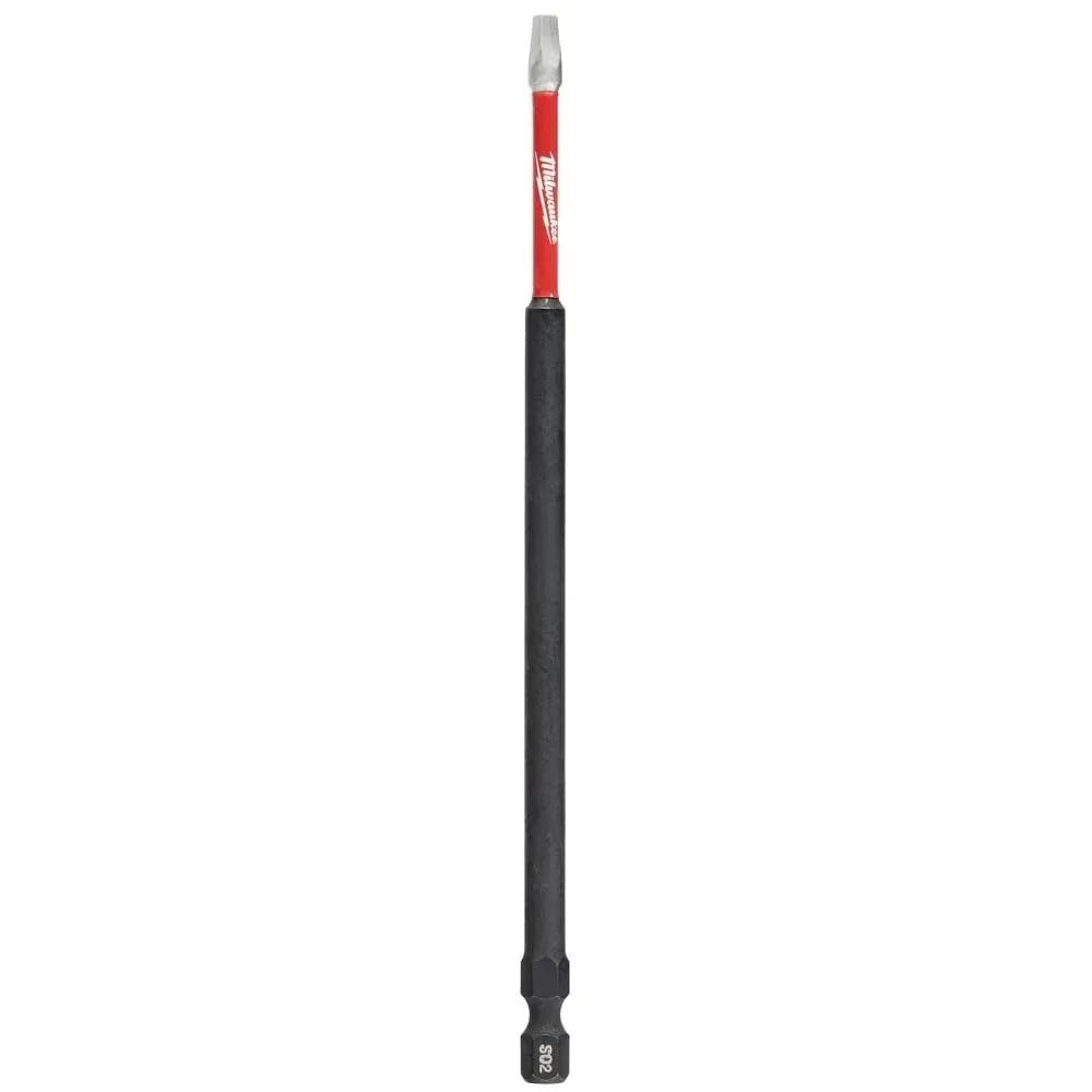 Milwaukee 48-32-4215 Shockwave 6 in. Impact Square Recess #2 Power Bits