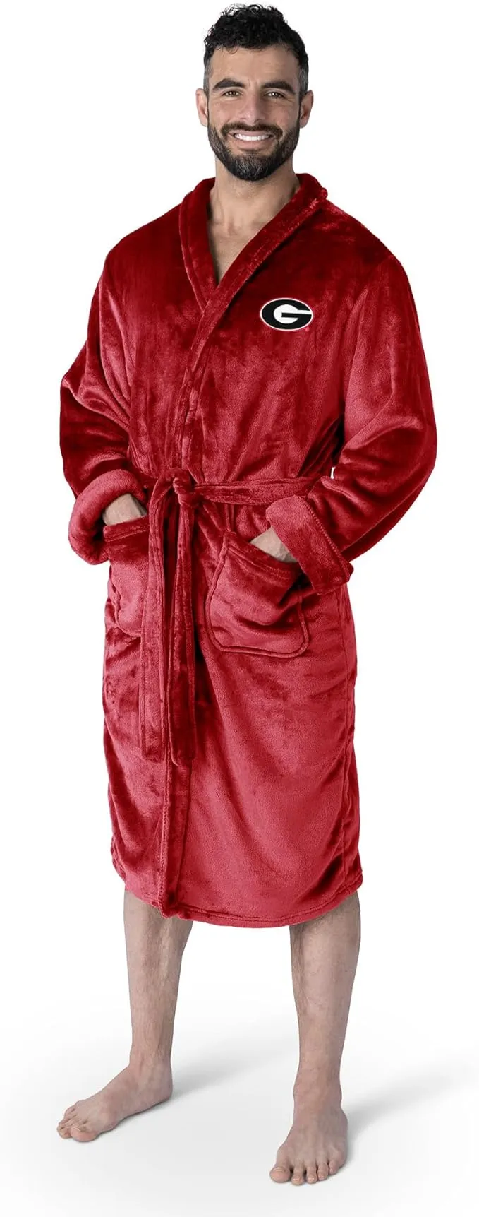 Northwest NCAA Georgia Bulldogs Unisex-Adult Silk Touch Bath Robe, Large/X-Large, Team Colors,Red