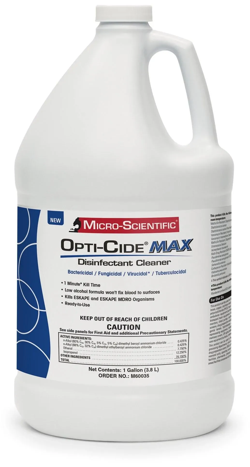 Opti-Cide Max Disinfectant Cleaner 1 Gal Bottle (4/Carton)