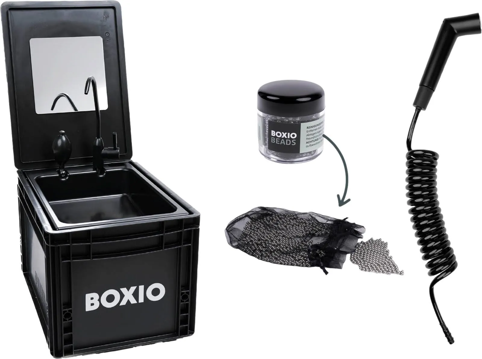 BOXIO - Wash: Portable Sink - Convenient Camping Sink Solution! Compact with Uni