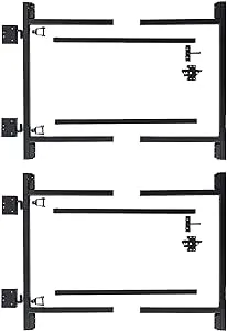 Adjust A Gate Steel Frame Gate Adjustable Building Kit for Doorway and Driveway, 36 to 60 Inches Wide and 4 Inches High, 2 Pack