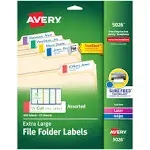 Avery Extra-Large TrueBlock File Folder Labels