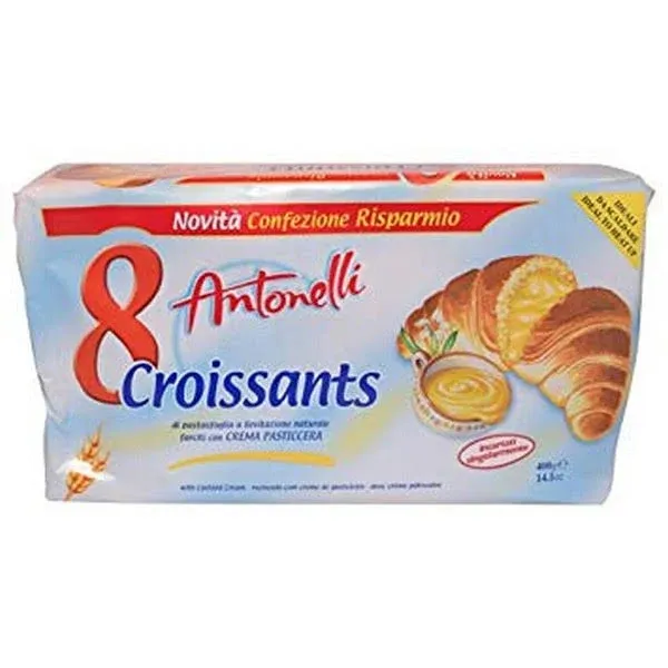 Antonelli Croissants with Custard Cream Filling 400g