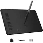 Drawing Tablet HUION Inspiroy H640P Graphics Tablet with Battery-Free Stylus 8192 Pressure Sensitivity 6 Hot Keys, 6 x 4inch Pen Tablet for Digital Art, Design & Animation, Work with Mac, PC & Mobile