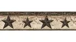 Chesapeake PUR44602B Ennis Sand Rustic Barn Star Wallpaper Border