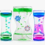 Liquid Timer - Sensory Toy for Relaxation Liquid Motion Bubbler Timer with Fl...