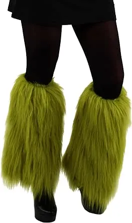 Grinch Fuzzy Leg Warmers - ST