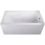 Aqua Eden VTAP543023R 54-Inch Acrylic Alcove Tub with Arm Rest and Right Hand Drain Hole, White