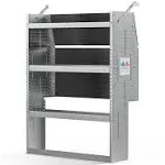 AA Products SH-4303 Steel Van Shelving Storage System Specific Fits for Promaster City, Contoured Shelving Unit, 32" W x 43" H x 13" D (SH-4303-PR)