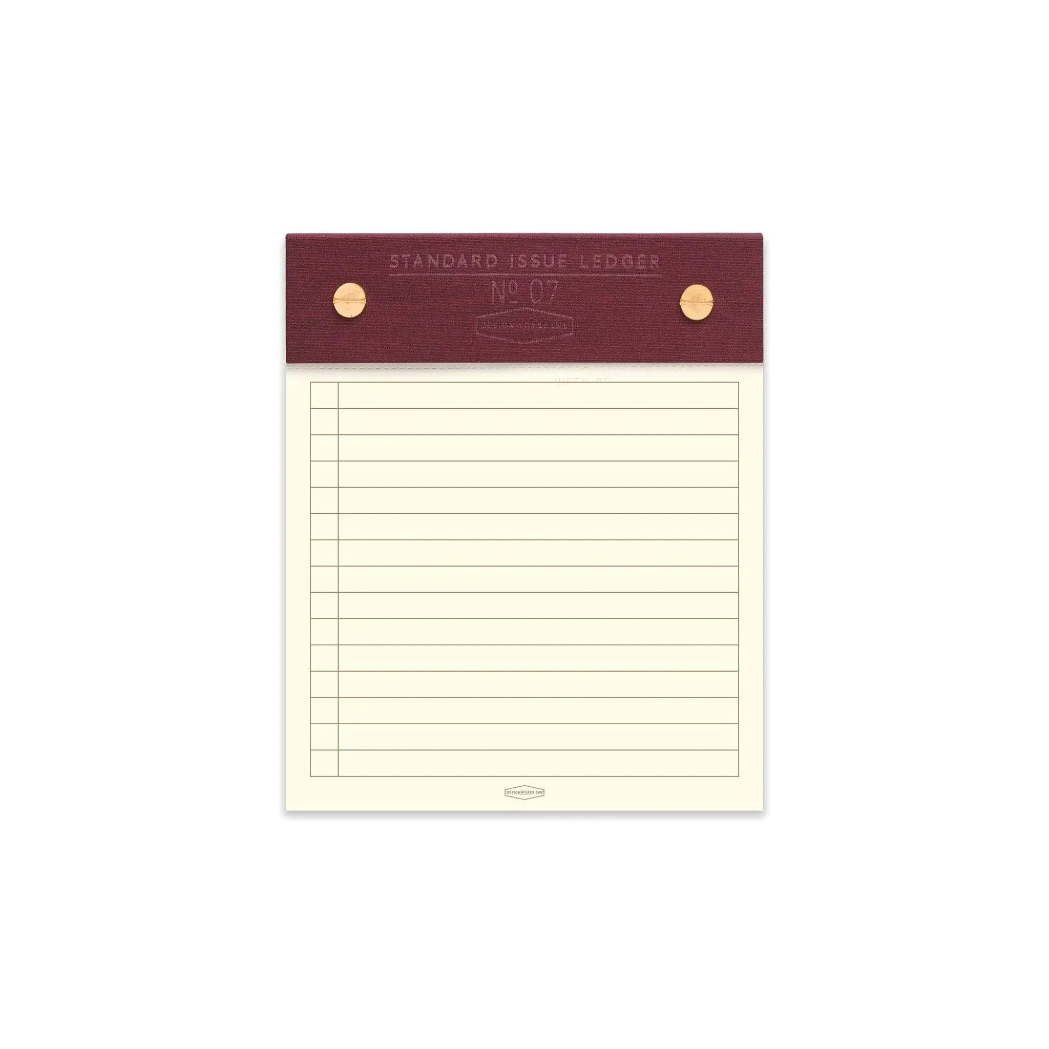 Standard Issue Post Bound Ledger No. 07 - Burgundy