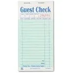 AmerCare Royal Green Guest Check Paper Receipt Book, Carbonless Order Book with 17 Lines, 2 Part Booked, Case of 50 Server Notepad Books