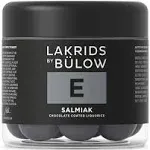 LAKRIDS BY BÜLOW - E - Slamiak - 4.4 OZ - Chocolate Coated Gourmet Licorice - Authentic Scandinavian Candy Produced in Denmark