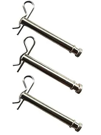 TS35010 Hitches Tow and Stow Stainless Steel Receiver Replacement for 2" & 2.5" Hitch Pins Keeper Clips (Silver)