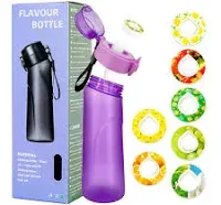 Air Water Bottle with 7 Flavor Pods, 650ml Air Drinking Water Bottle Starter Set with Flavour Capsules,0% Sugar Water Cup Suitable for Outdoor Sport