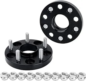 Dynofit 5x114.3 Wheel Spacers Compatible with Toyota RVA4, Camry, Sienna, Highlander, Tacoma, 20mm Thick 60.1mm HubCentric, M12x1.5 Studs for Lexus ES, GS, IS, LS, NX Series, 5x4.5 Forged Spacer, 2Pcs