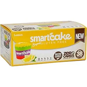 Smart Baking Company Smartcake,Sugar Free, Gluten Free, Low Carb, Keto Dessert (Lemon, 16 CT)