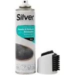 Silver Suede and Nubuck Color Dye Spray - Waterproof, Restores Faded Colors, Easy to Use 8.5oz (Black)