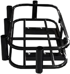 GTW Hitch Mount Cooler Rack & Rod Holder for GTW MACH3 Golf Cart Rear Seats | Compatible with EZGO, Club Car, and Yamaha Golf Cart Models | Fits Any 2 inch Receiver