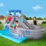 Hasbro Super Soaker Mega Battle Carrier Bounce House – Inflatable Pool Aircraft 